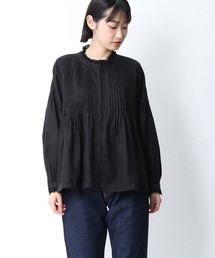 ubasoku / ウバソク  レースピンタッククルミボタンブラウス　ub-0135　･･ BNT