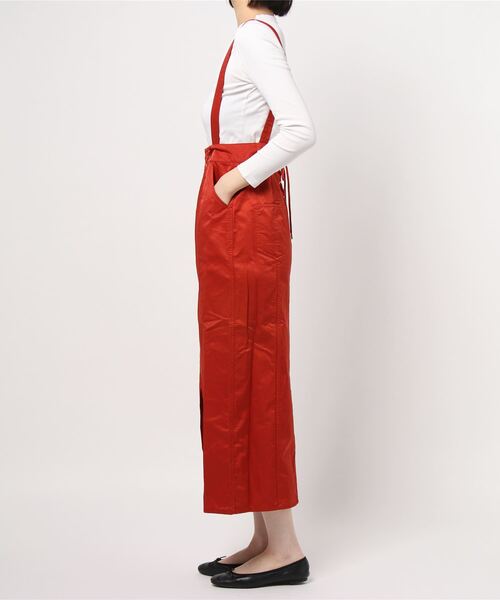 Kastane（カスタネ）の「サテン織りサス付き編み上げスカート  