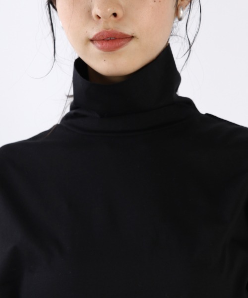 LOWRYS FARM（ローリーズファーム）の「カラータートルＬＳ　921295（Tシャツ/カットソー・レディース・ホワイト/ブラック/グレー・FREE）」の7枚目の写真