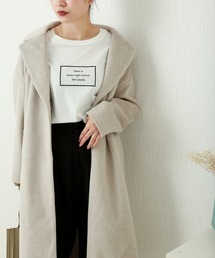 n'ee-ne | モッサ風ダブルフェイス　テーラードコート(その他アウター)