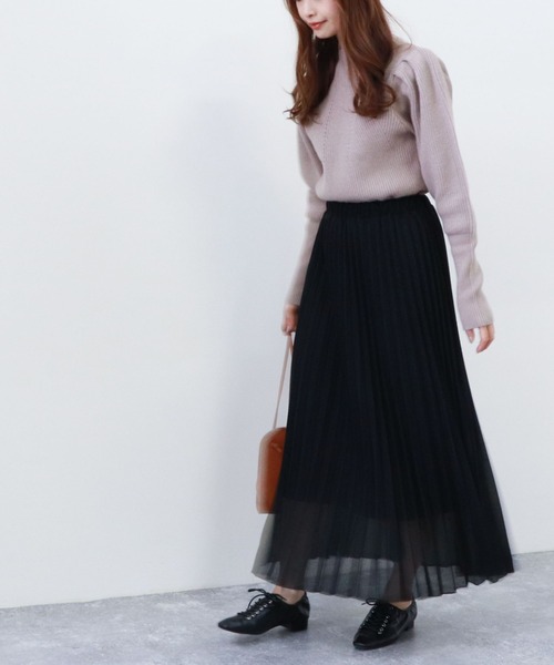 archives（アルシーヴ）の「ボトルネックリブニットプルオーバー（ニット/セーター・レディース・チャコールグレー/オフホワイト/マスタード/ピンクベージュ・MEDIUM）」の12枚目の写真