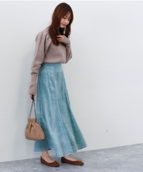 archives（アルシーヴ）の「ボトルネックリブニットプルオーバー（ニット/セーター・レディース・チャコールグレー/オフホワイト/マスタード/ピンクベージュ・MEDIUM）」の8枚目の写真