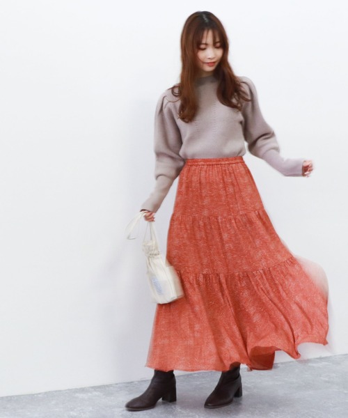 archives（アルシーヴ）の「ボトルネックリブニットプルオーバー（ニット/セーター・レディース・チャコールグレー/オフホワイト/マスタード/ピンクベージュ・MEDIUM）」の10枚目の写真