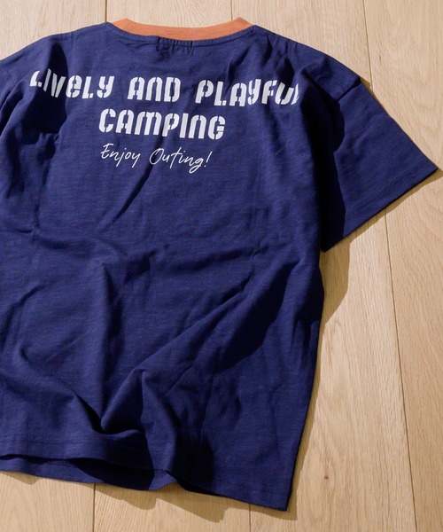 LOGOS(ロゴス)の「【30】〔LOGOS/ロゴス〕スラブ天竺 ペイズリー柄ポケット Tシャツ 半袖(Tシャツ/カットソー・キッズ・ネイビー/カーキ/クリーム・160/140/150/130)」の13枚目の写真