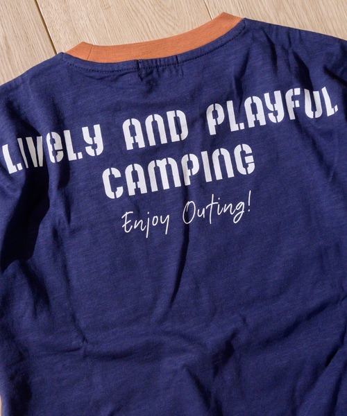 LOGOS(ロゴス)の「【30】〔LOGOS/ロゴス〕スラブ天竺 ペイズリー柄ポケット Tシャツ 半袖(Tシャツ/カットソー・キッズ・ネイビー/カーキ/クリーム・160/140/150/130)」の14枚目の写真