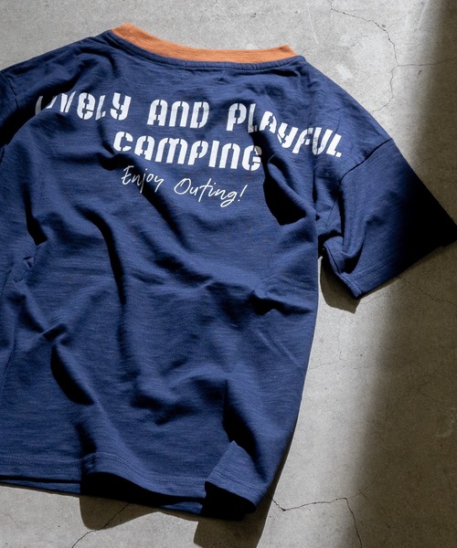 LOGOS(ロゴス)の「【30】〔LOGOS/ロゴス〕スラブ天竺 ペイズリー柄ポケット Tシャツ 半袖(Tシャツ/カットソー・キッズ・ネイビー/カーキ/クリーム・160/140/150/130)」の17枚目の写真