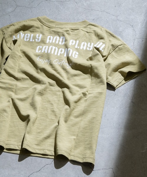 LOGOS(ロゴス)の「【30】〔LOGOS/ロゴス〕スラブ天竺 ペイズリー柄ポケット Tシャツ 半袖(Tシャツ/カットソー・キッズ・ネイビー/カーキ/クリーム・160/140/150/130)」の15枚目の写真