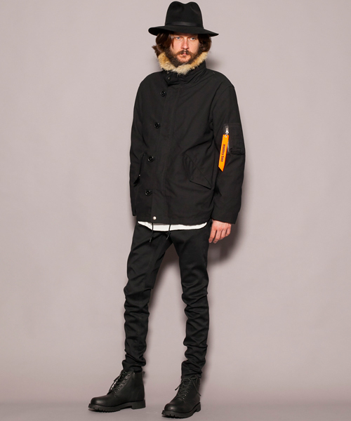 MONKEY TIME(モンキータイム)の「MT ∴ ダウン ライナー スタンド ブルゾン ◆(ブルゾン・メンズ・ブラック/ネイビー・SMALL/MEDIUM/LARGE/X-LARGE)」の8枚目の写真