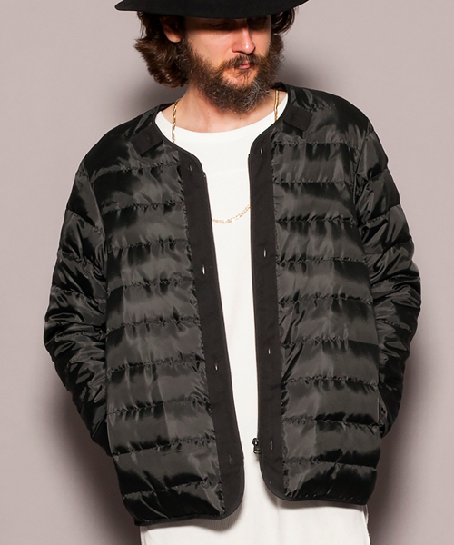 MONKEY TIME(モンキータイム)の「MT ∴ ダウン ライナー スタンド ブルゾン ◆(ブルゾン・メンズ・ブラック/ネイビー・SMALL/MEDIUM/LARGE/X-LARGE)」の10枚目の写真