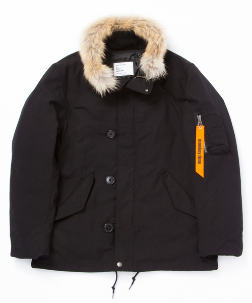 MONKEY TIME(モンキータイム)の「MT ∴ ダウン ライナー スタンド ブルゾン ◆(ブルゾン・メンズ・ブラック/ネイビー・SMALL/MEDIUM/LARGE/X-LARGE)」の21枚目の写真