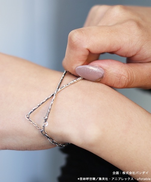 日輪刀 コラボ ブレスレット シルバー925 アクセサリー メンズ レディース ブレスレット コラボ シンプル Home 嘴平伊之助 チェーン チェーン Jam 鬼滅の刃 シンプル Made ジャムホームメイド のファッション