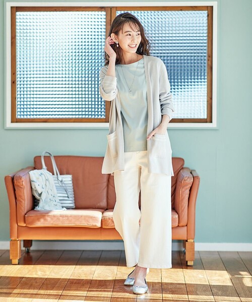 J.PRESS(ジェイプレス)の「【洗える】8.5オンス ストレッチ デニムパンツ(デニムパンツ・レディース・ホワイト系/ネイビー系/サックスブルー系・11/7/13/9)」の7枚目の写真