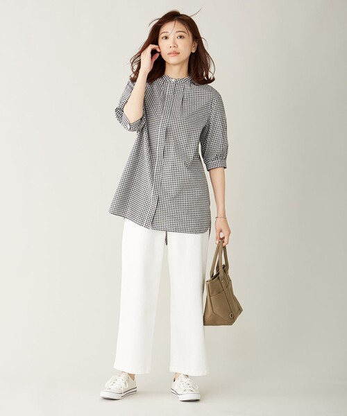 J.PRESS(ジェイプレス)の「【洗える】8.5オンス ストレッチ デニムパンツ(デニムパンツ・レディース・ホワイト系/ネイビー系/サックスブルー系・11/7/13/9)」の13枚目の写真