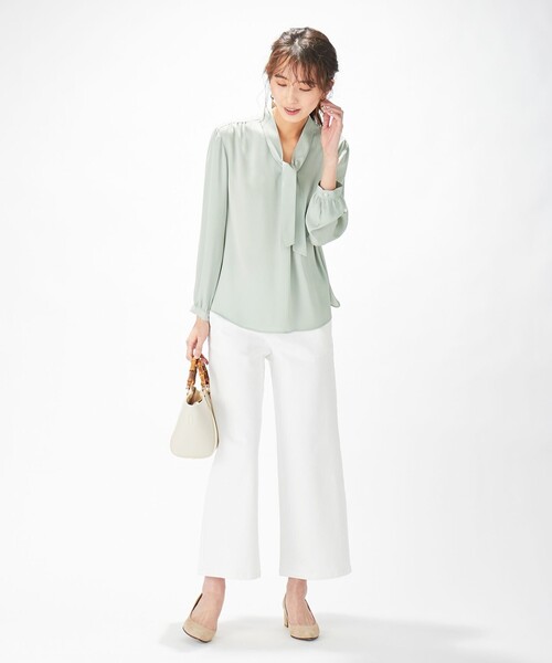 J.PRESS(ジェイプレス)の「【洗える】8.5オンス ストレッチ デニムパンツ(デニムパンツ・レディース・ホワイト系/ネイビー系/サックスブルー系・11/7/13/9)」の14枚目の写真