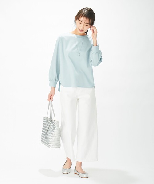 J.PRESS(ジェイプレス)の「【洗える】8.5オンス ストレッチ デニムパンツ(デニムパンツ・レディース・ホワイト系/ネイビー系/サックスブルー系・11/7/13/9)」の15枚目の写真