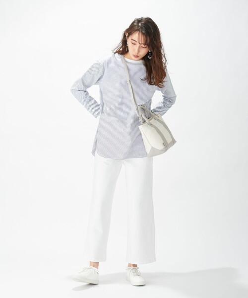 J.PRESS(ジェイプレス)の「【洗える】8.5オンス ストレッチ デニムパンツ(デニムパンツ・レディース・ホワイト系/ネイビー系/サックスブルー系・11/7/13/9)」の19枚目の写真