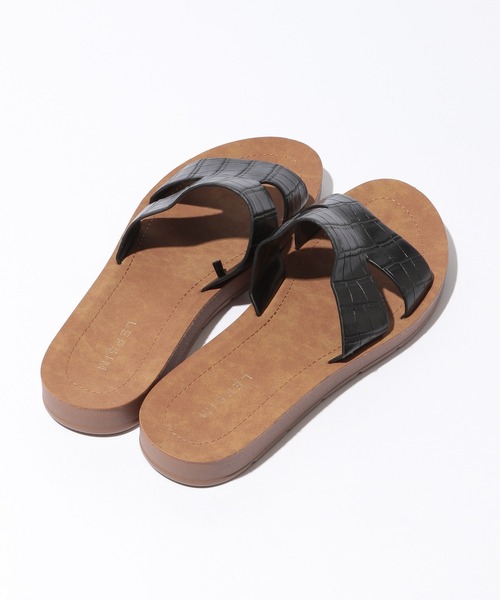 LEPSIM（レプシィム）の「フラットソフトサンダル　925184（サンダル・レディース・ブラック/オフホワイト/オレンジ/ゼブラ/ガンメタ/イエロー・SMALL/MEDIUM/LARGE）」の8枚目の写真