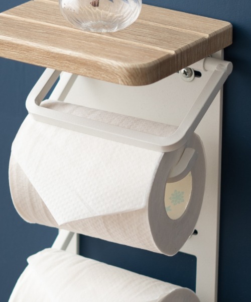 東京家具（トウキョウカグ）の「【HEIM】トイレットペーパーホルダー 縦2個用（バス/トイレグッズ・レディース・ブラウン系その他/ベージュ系その他・FREE）」の10枚目の写真