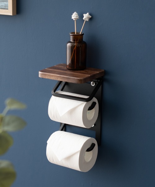 東京家具（トウキョウカグ）の「【HEIM】トイレットペーパーホルダー 縦2個用（バス/トイレグッズ・レディース・ブラウン系その他/ベージュ系その他・FREE）」の4枚目の写真