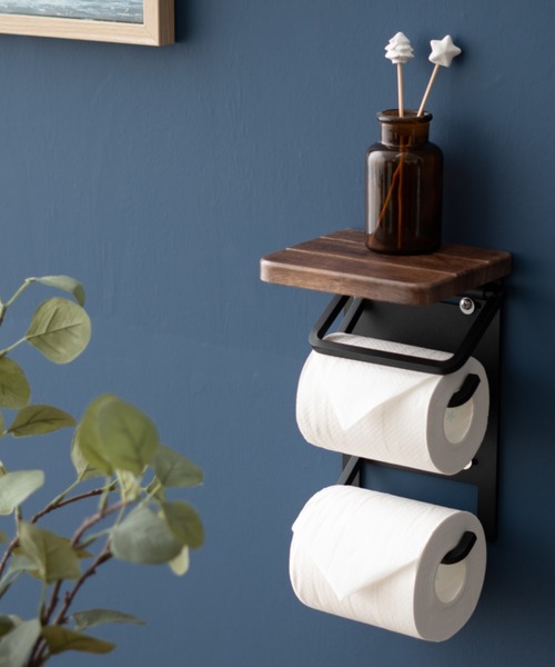 東京家具（トウキョウカグ）の「【HEIM】トイレットペーパーホルダー 縦2個用（バス/トイレグッズ・レディース・ブラウン系その他/ベージュ系その他・FREE）」の6枚目の写真