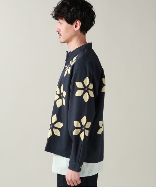 niche.（ニッチ）の「【niche. / ニッチ】Flower カット ワークシャツ（ブルゾン・メンズ・ダークブルー/ベージュ系その他・MEDIUM/LARGE）」の13枚目の写真