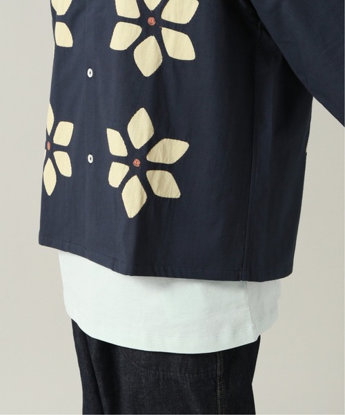 niche.（ニッチ）の「【niche. / ニッチ】Flower カット ワークシャツ（ブルゾン・メンズ・ダークブルー/ベージュ系その他・MEDIUM/LARGE）」の12枚目の写真