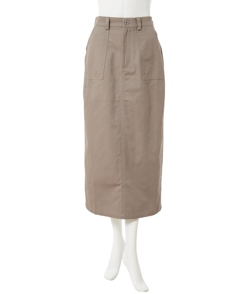 fifth(フィフス)の「バックスリットロングタイトスカート(スカート・レディース・ライム/モカ/カーキ・MEDIUM)」の2枚目の写真