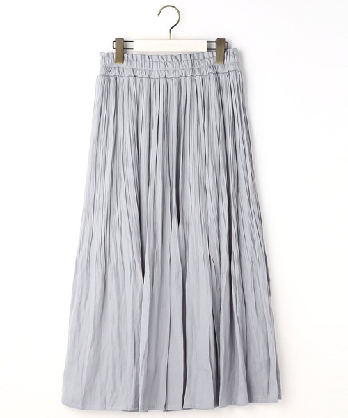 NICOLE white(ニコルホワイト)の「ヴィンテージサテン消しプリーツロングスカート(スカート・レディース・マスタード/ライトグレー/ブルー/ピンク/ブラウン・FREE)」の20枚目の写真