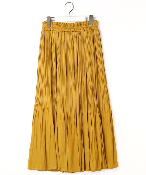 NICOLE white(ニコルホワイト)の「ヴィンテージサテン消しプリーツロングスカート(スカート・レディース・マスタード/ライトグレー/ブルー/ピンク/ブラウン・FREE)」の8枚目の写真