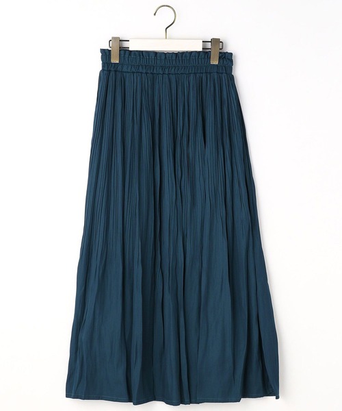 NICOLE white(ニコルホワイト)の「ヴィンテージサテン消しプリーツロングスカート(スカート・レディース・マスタード/ライトグレー/ブルー/ピンク/ブラウン・FREE)」の22枚目の写真