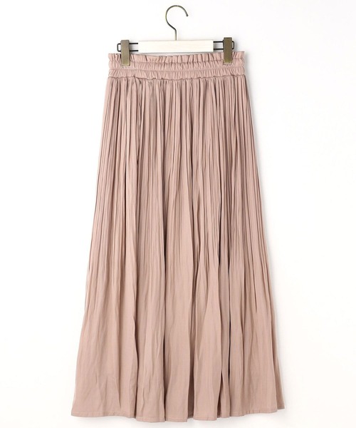 NICOLE white(ニコルホワイト)の「ヴィンテージサテン消しプリーツロングスカート(スカート・レディース・マスタード/ライトグレー/ブルー/ピンク/ブラウン・FREE)」の15枚目の写真