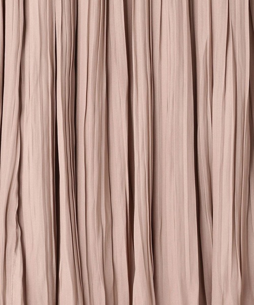 NICOLE white(ニコルホワイト)の「ヴィンテージサテン消しプリーツロングスカート(スカート・レディース・マスタード/ライトグレー/ブルー/ピンク/ブラウン・FREE)」の18枚目の写真