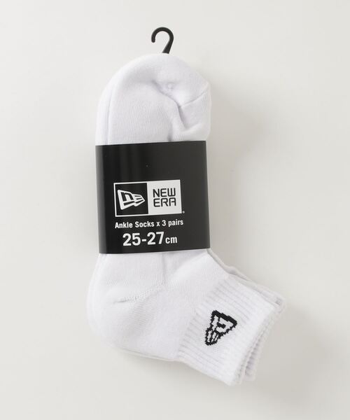 New Era ニューエラ の New Era ニューエラ ソックス アンクル3足組 ソックス 靴下 Wear