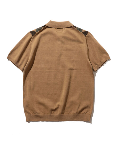 BEAMS PLUS（ビームスプラス）の「BEAMS PLUS / アーガイル ニットポロシャツ（ポロシャツ・メンズ・ネイビー/ワイン/カーキ・MEDIUM/LARGE/X-LARGE/SMALL）」の9枚目の写真