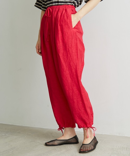 note et silence （ノートエシロンス）の「.●Li/cu製品染 good sleep パンツ（その他パンツ・レディース・ピンク/ホワイト/ダークブラウン・FREE）」の5枚目の写真