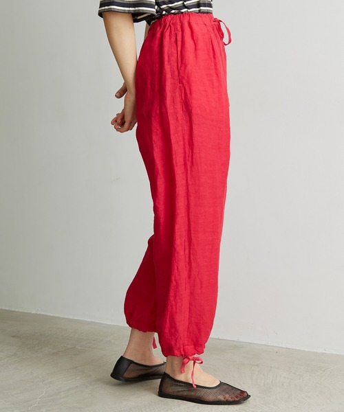 note et silence （ノートエシロンス）の「.●Li/cu製品染 good sleep パンツ（その他パンツ・レディース・ピンク/ホワイト/ダークブラウン・FREE）」の7枚目の写真