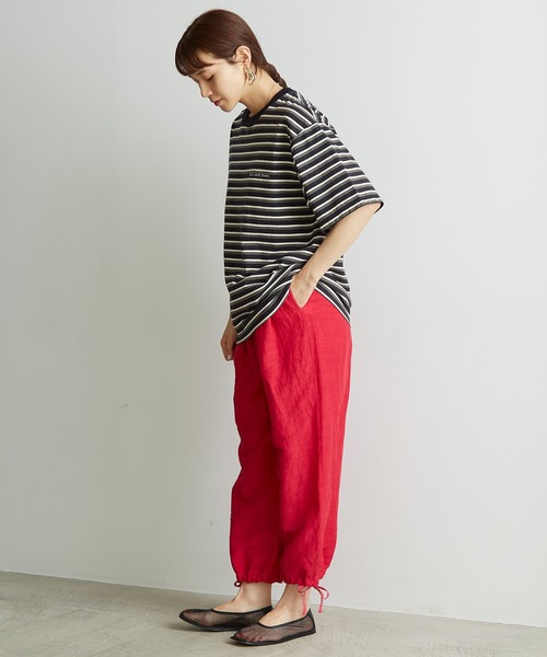 note et silence （ノートエシロンス）の「.●Li/cu製品染 good sleep パンツ（その他パンツ・レディース・ピンク/ホワイト/ダークブラウン・FREE）」の9枚目の写真