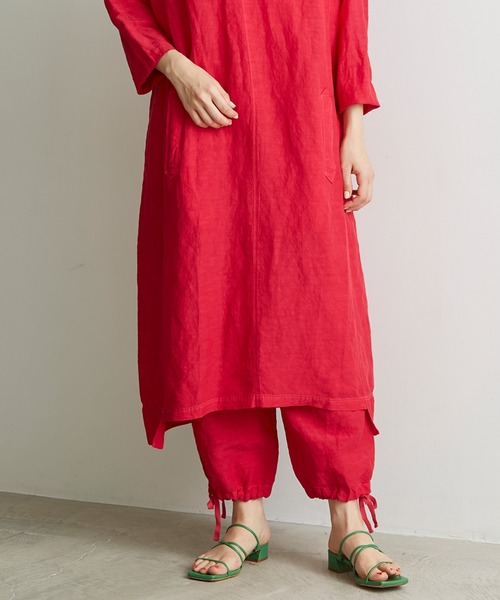 note et silence （ノートエシロンス）の「.●Li/cu製品染 good sleep パンツ（その他パンツ・レディース・ピンク/ホワイト/ダークブラウン・FREE）」の12枚目の写真