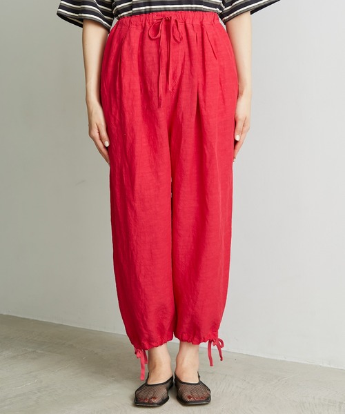 note et silence （ノートエシロンス）の「.●Li/cu製品染 good sleep パンツ（その他パンツ・レディース・ピンク/ホワイト/ダークブラウン・FREE）」の14枚目の写真