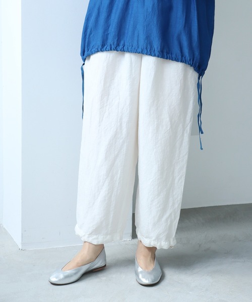 note et silence （ノートエシロンス）の「.●Li/cu製品染 good sleep パンツ（その他パンツ・レディース・ピンク/ホワイト/ダークブラウン・FREE）」の20枚目の写真