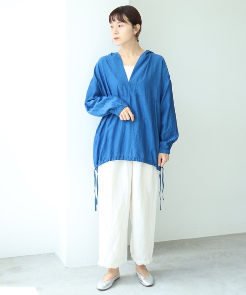 note et silence （ノートエシロンス）の「.●Li/cu製品染 good sleep パンツ（その他パンツ・レディース・ピンク/ホワイト/ダークブラウン・FREE）」の19枚目の写真