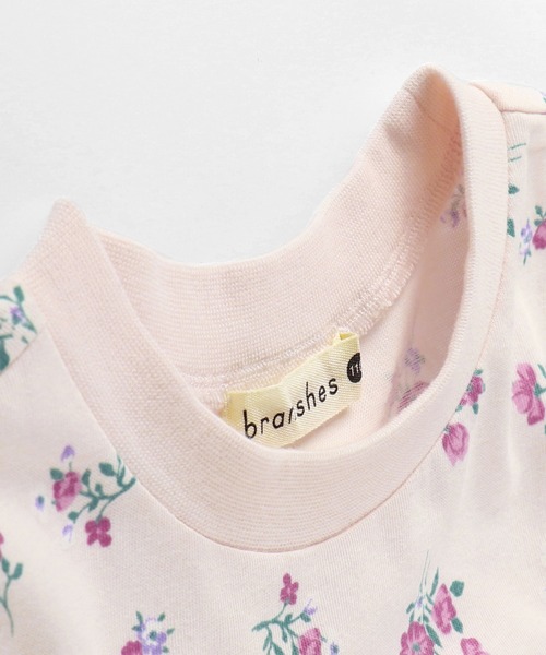 BRANSHES（ブランシェス）の「裾レース付き花柄プリント半袖Tシャツ（チュニック・キッズ・アイボリー/ピンク・80ｃｍ/110cm/120cm/100cm/130cm/90cm）」の10枚目の写真
