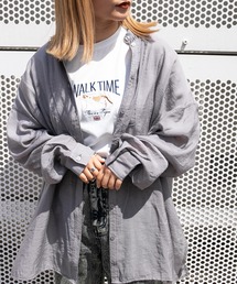 kutir | バンドカラーシアーシャツ(シャツ/ブラウス)