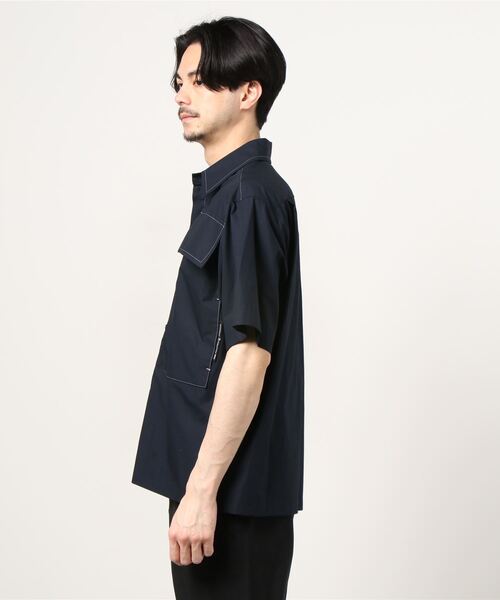 MIDWEST（ミッドウエスト）の「yoshiokubo "S/S PAJAMAS”半袖シャツ（シャツ/ブラウス・メンズ・ネイビー・2）」の8枚目の写真