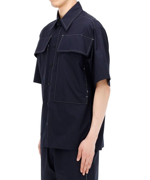 MIDWEST（ミッドウエスト）の「yoshiokubo "S/S PAJAMAS”半袖シャツ（シャツ/ブラウス・メンズ・ネイビー・2）」の3枚目の写真