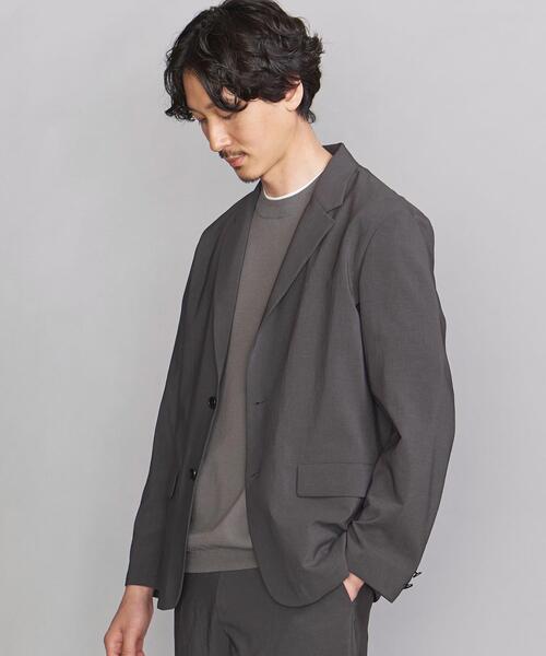 BEAUTY&YOUTH UNITED ARROWS(ビューティーアンドユースユナイテッドアローズ)の「BY KOMASTU クリスピー コンフォート ジャケット 【セットアップ対応】(テーラードジャケット・メンズ・ベージュ/ダークグレー・SMALL/MEDIUM/LARGE/X-LARGE)」の6枚目の写真