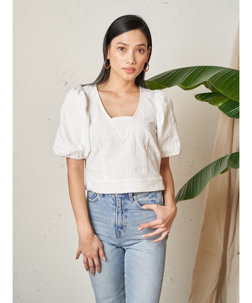 Vicente（ヴィセンテ）の「Puffsleeve tops（シャツ/ブラウス・レディース・ブラック/オフホワイト・FREE）」の12枚目の写真