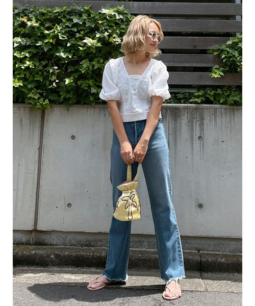 Vicente（ヴィセンテ）の「Puffsleeve tops（シャツ/ブラウス・レディース・ブラック/オフホワイト・FREE）」の10枚目の写真