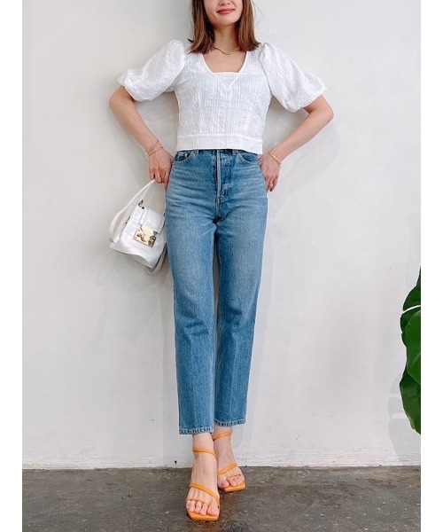 Vicente（ヴィセンテ）の「Puffsleeve tops（シャツ/ブラウス・レディース・ブラック/オフホワイト・FREE）」の14枚目の写真