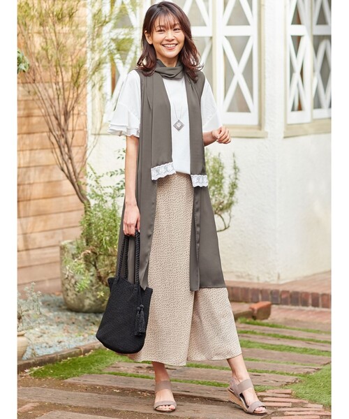 SHOO・LA・RUE（シューラルー）の「◆ランダムドットラップスカーチョ（その他パンツ・レディース・ブラック系5/ベージュ系9/ネイビー系5・00）」の12枚目の写真